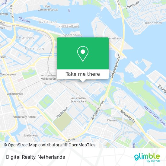 Digital Realty map