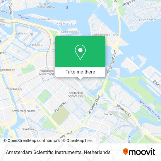 Amsterdam Scientific Instruments map