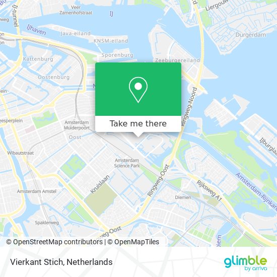 Vierkant Stich map