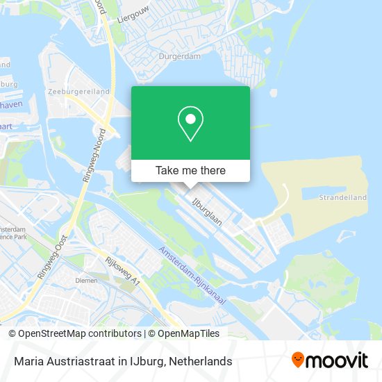 Maria Austriastraat in IJburg map