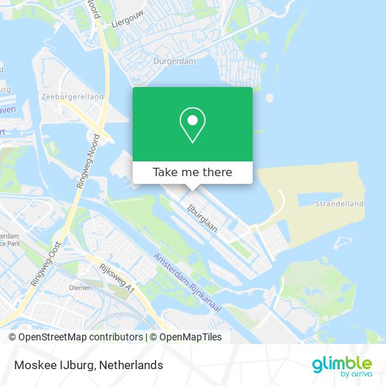 Moskee IJburg Karte