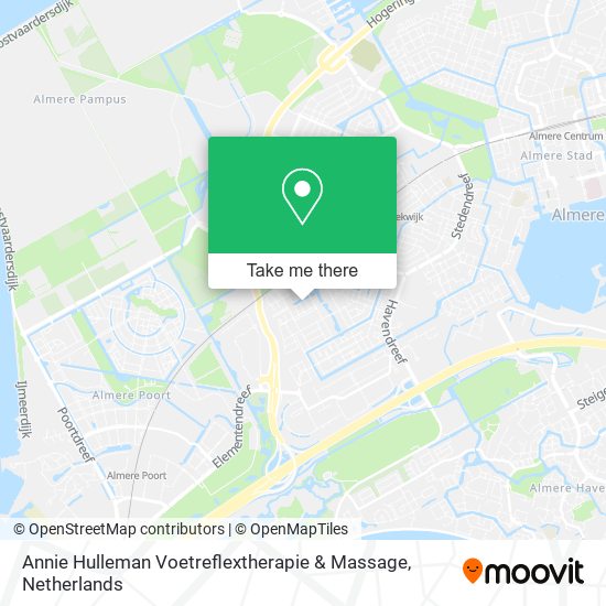 Annie Hulleman Voetreflextherapie & Massage map