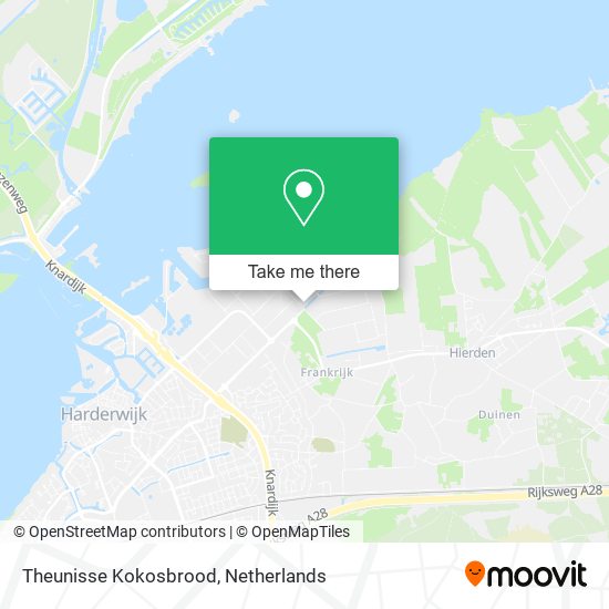 Theunisse Kokosbrood map