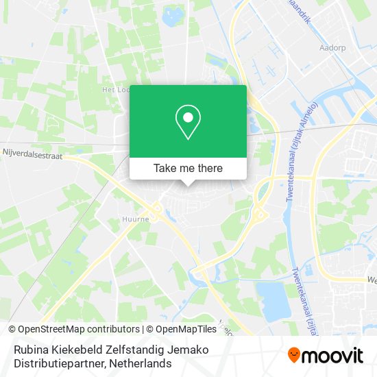 Rubina Kiekebeld Zelfstandig Jemako Distributiepartner map