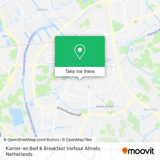 Kamer- en Bed & Breakfast Verhuur Almelo map