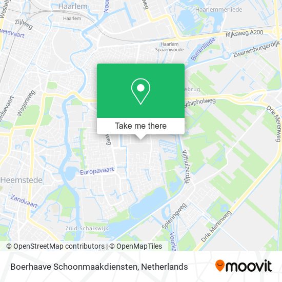 Boerhaave Schoonmaakdiensten map