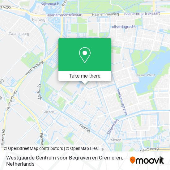 Westgaarde Centrum voor Begraven en Cremeren map