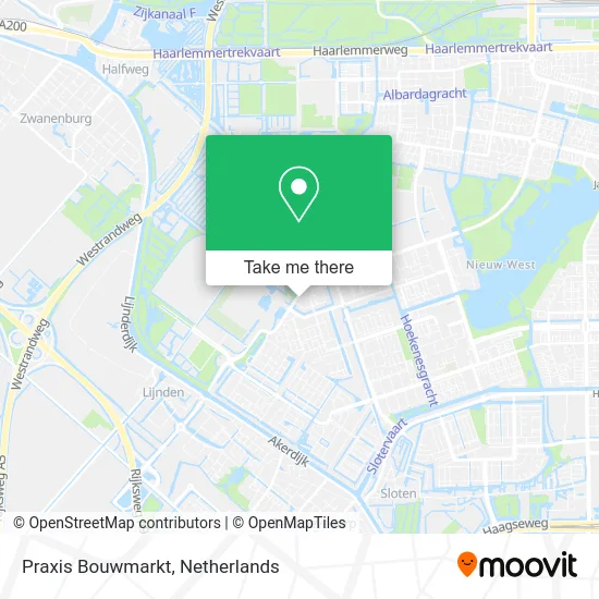 Praxis Bouwmarkt map