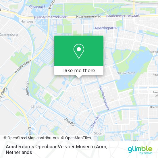 Amsterdams Openbaar Vervoer Museum Aom map