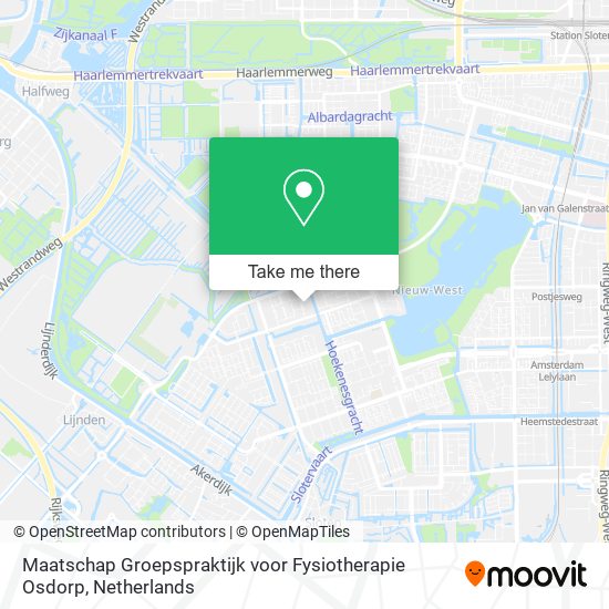 Maatschap Groepspraktijk voor Fysiotherapie Osdorp Karte