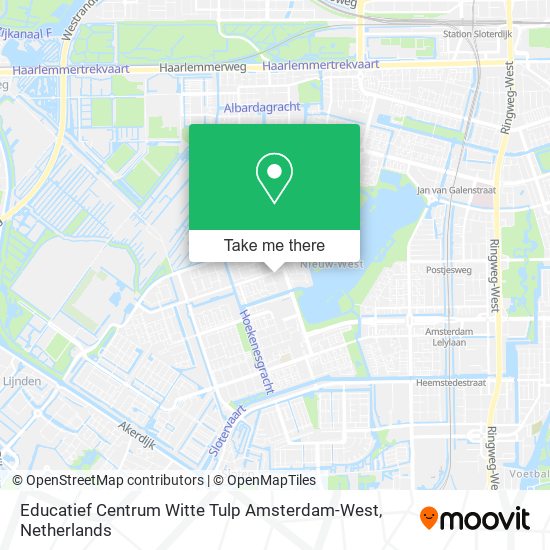 Educatief Centrum Witte Tulp Amsterdam-West map