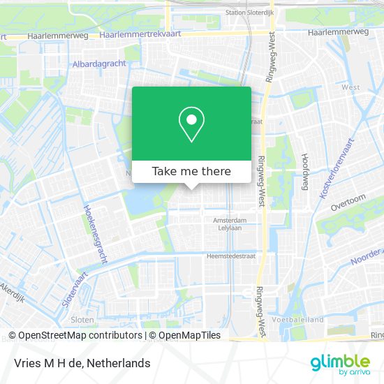 Vries M H de map