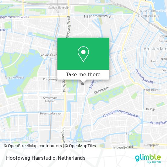 Hoofdweg Hairstudio map