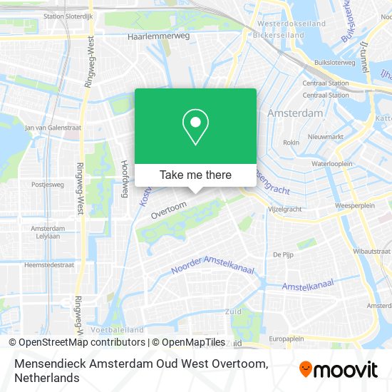 Mensendieck Amsterdam Oud West Overtoom Karte