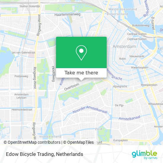 Edow Bicycle Trading Karte