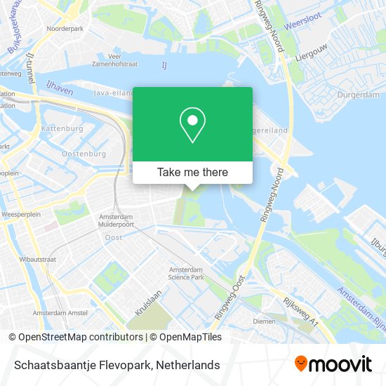 Schaatsbaantje Flevopark map