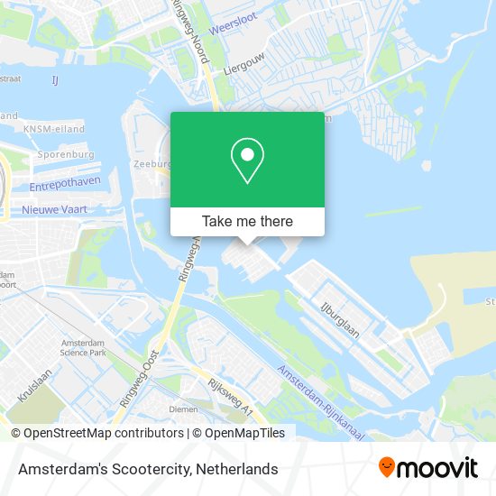 Amsterdam's Scootercity map