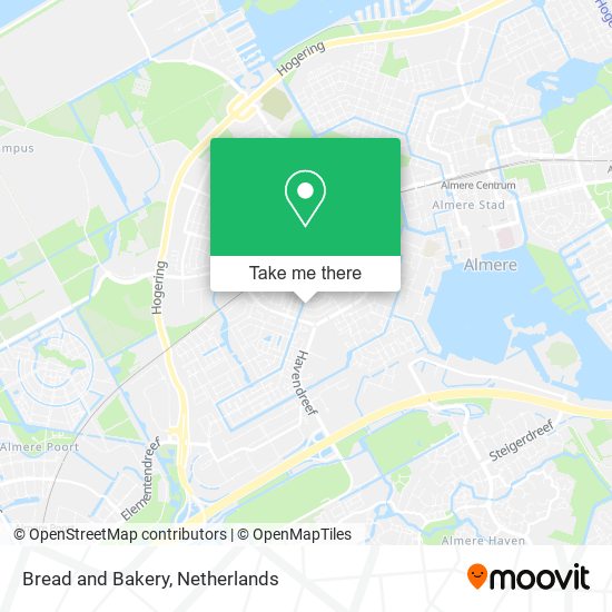 Bread and Bakery map