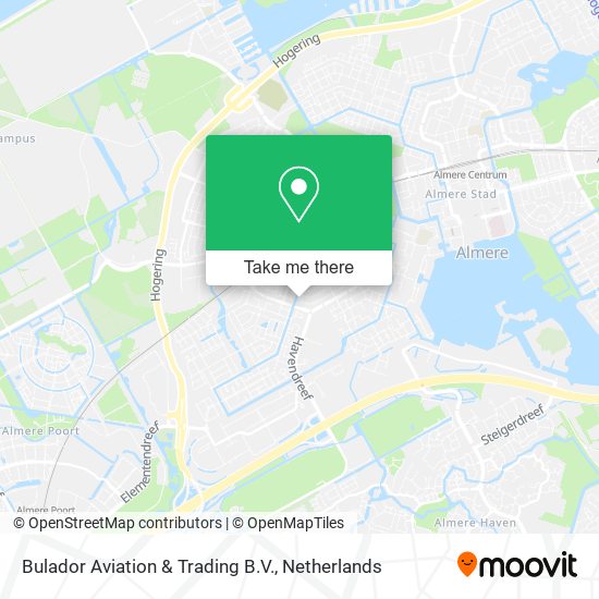 Bulador Aviation & Trading B.V. map