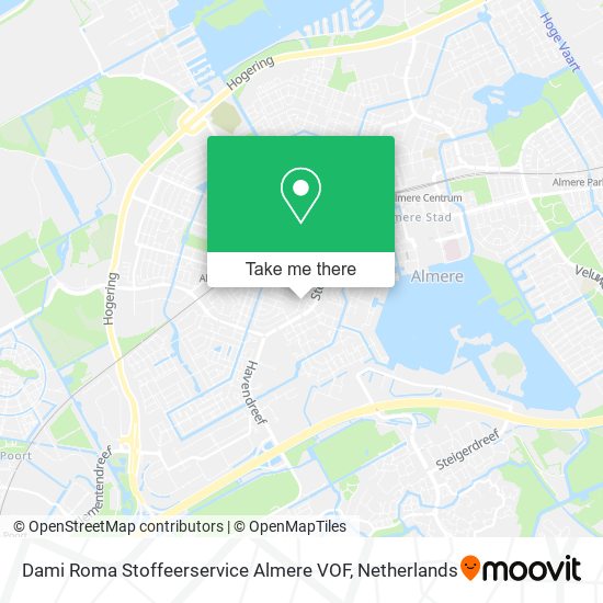 Dami Roma Stoffeerservice Almere VOF map