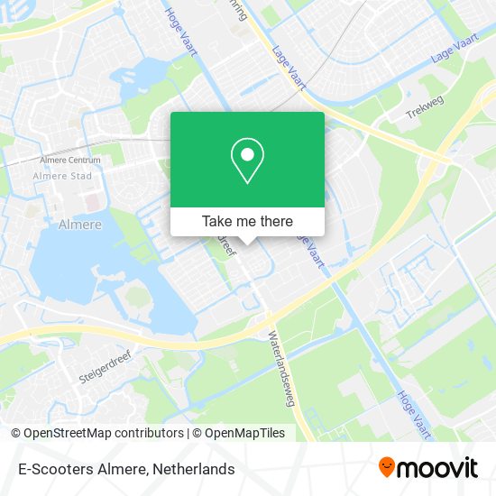E-Scooters Almere map
