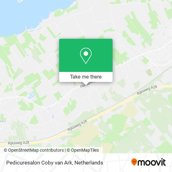 Pedicuresalon Coby van Ark map