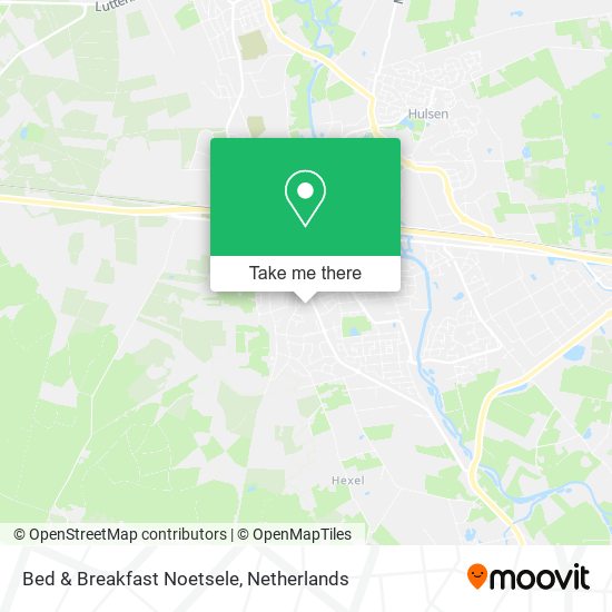 Bed & Breakfast Noetsele map