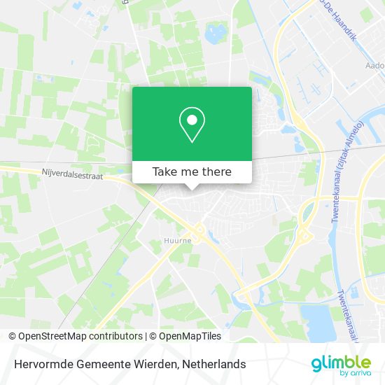 Hervormde Gemeente Wierden Karte