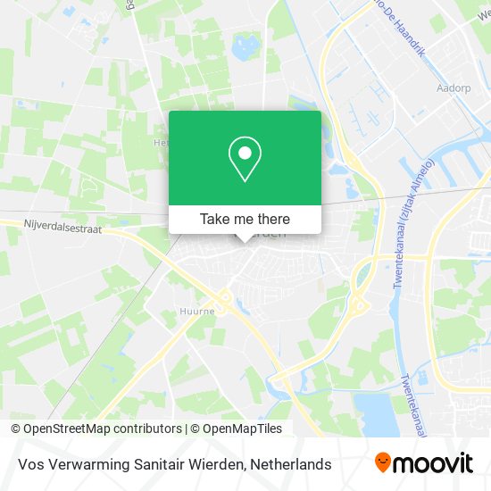 Vos Verwarming Sanitair Wierden map