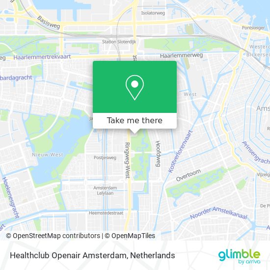Healthclub Openair Amsterdam Karte