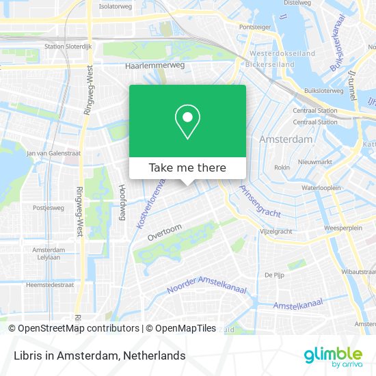 Libris in Amsterdam Karte
