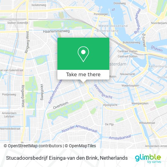 Stucadoorsbedrijf Eisinga-van den Brink Karte