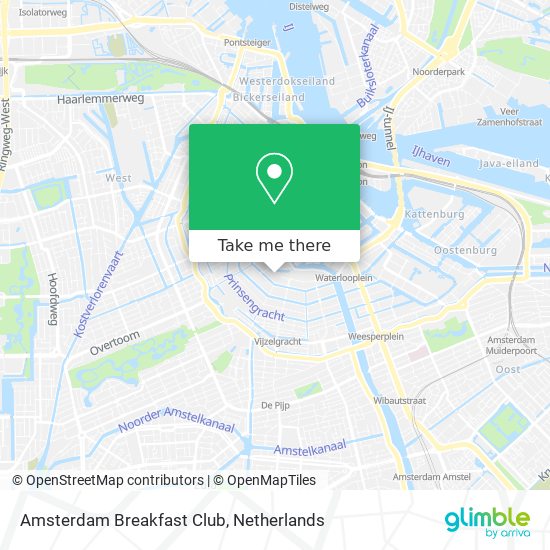 Amsterdam Breakfast Club map