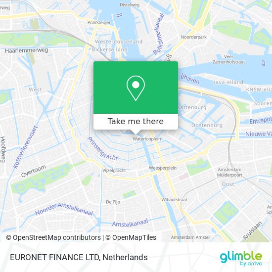 EURONET FINANCE LTD map