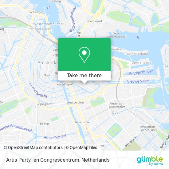 Artis Party- en Congrescentrum map