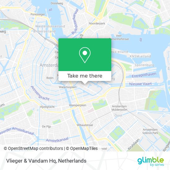 Vlieger & Vandam Hq map