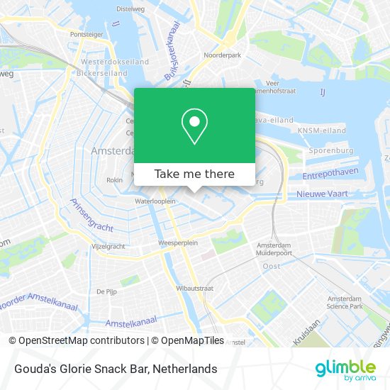 Gouda's Glorie Snack Bar map