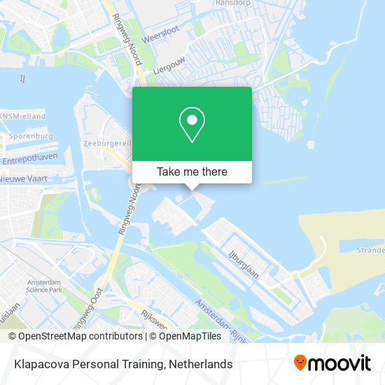 Klapacova Personal Training map