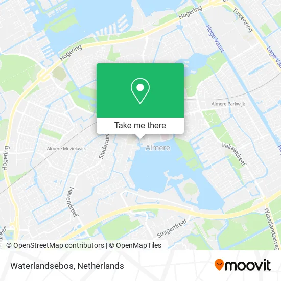 Waterlandsebos map