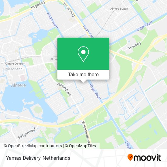 Yamas Delivery map