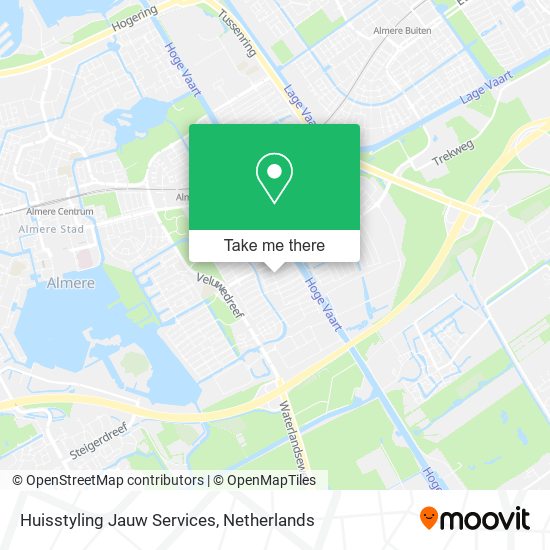 Huisstyling Jauw Services map