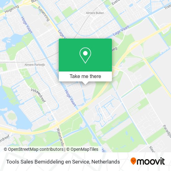 Tools Sales Bemiddeling en Service map