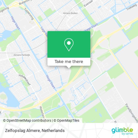 Zelfopslag Almere Karte