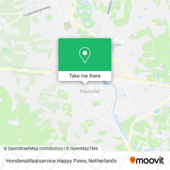 Hondenuitlaatservice Happy Paws Karte