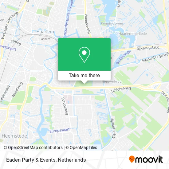 Eaden Party & Events map