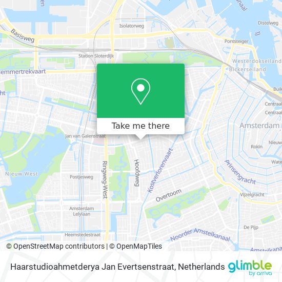 Haarstudioahmetderya Jan Evertsenstraat map