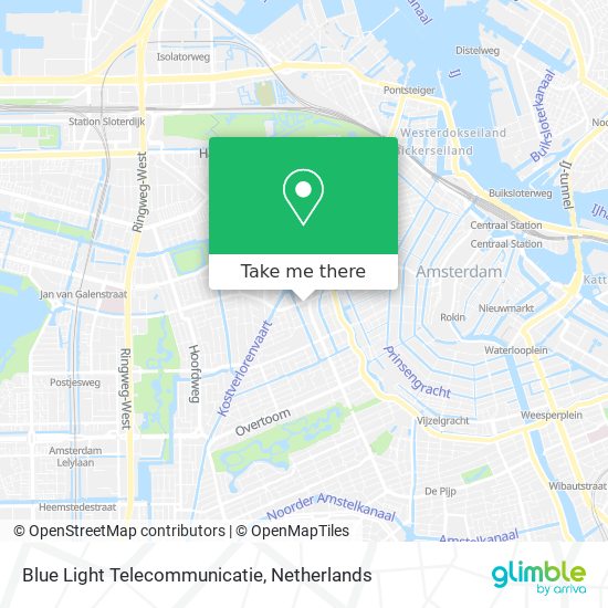 Blue Light Telecommunicatie map