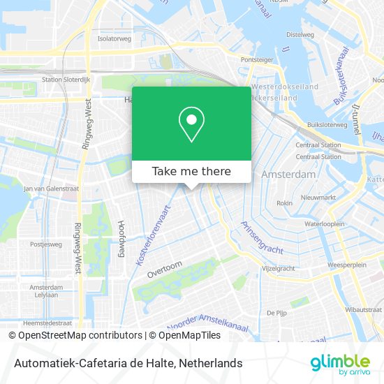 Automatiek-Cafetaria de Halte map