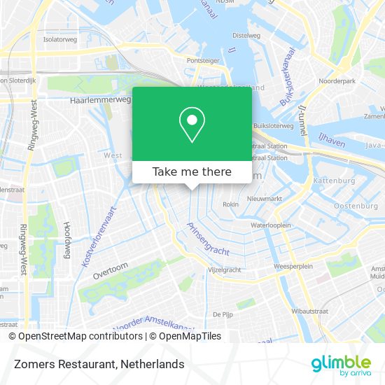 Zomers Restaurant map