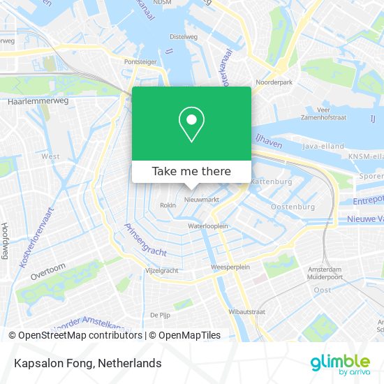 Kapsalon Fong map